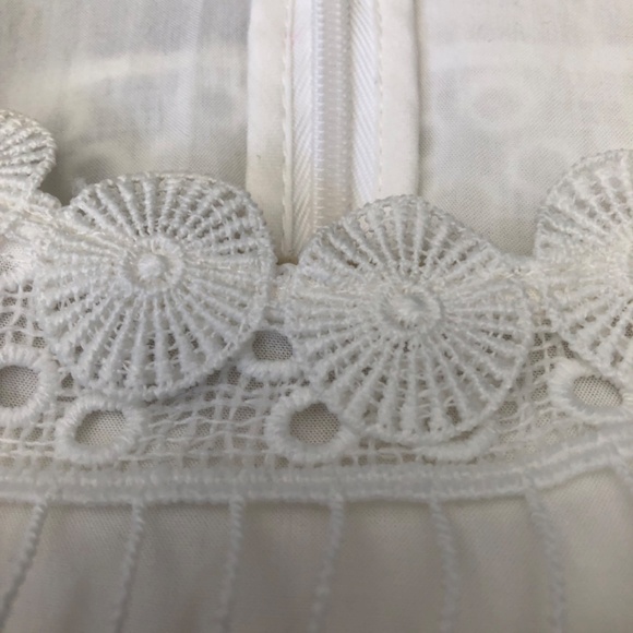 Maje white lace peplum top - Picture 4 of 11